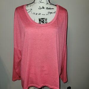 Women's Pink Long Sleeve Top